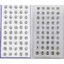 50 Pairs/Set Silver 8mm Metal Sew-on Snap Buttons Press Stud Fasteners Press Button Craft Rapid Rivet Making Poppers Stainless Steel Stud Sewing Accessories Buttons Scrapbooking Dress Clothing Bags