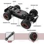 BEZGAR 17 Toy Grade 1:14 Scale Remote Control Car, 2WD High Speed 20 Km/h All Terrains Electric Toy Off Road RC Monster Vehicle Truck Crawler with Two Rechargeable Batteries for Boys Kids and Adults