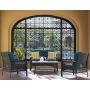 ovios 4 PCs Patio Furniture Sets All Weather Water-Resistant and UV Resistant Rattan Wicker Deep Seating Outdoor Sofa Conversation Set with Cushions,Table (Gray Wicker + Blue Cushion) ovios 4 PCs Patio Furniture Sets All Weather Water-Resistant and UV Resistant Rattan Wicker Deep Seating Outdoor Sofa Conversation Set with Cushions,Table (Gray Wicker + Blue Cushion)
