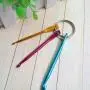 2 Set Mini Keychain Aluminum Crochet Hooks Knitting Needles with 2 Pieces Metal Swivel D Ring Lobster Claw Clasps Mini Crochet Hooks with Keychain for DIY Weave Yarn 3 Sizes (3mm, 4mm, 5mm) 2 Set Mini Keychain Aluminum Crochet Hooks Knitting Needles with 2 Pieces Metal Swivel D Ring Lobster Claw Clasps Mini Crochet Hooks with Keychain for DIY Weave Yarn 3 Sizes (3mm, 4mm, 5mm)