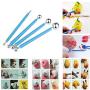 COMIART 4PCS Set Ball Sphere Stylus Clay Pottery Ceramics Doll Sculpting Modeling Tools