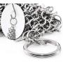 Stainless Steel Cast Iron Skillet Cleaner Chainmail Cleaning Scrubber With Hanging Ring for Cast Iron Pan, Pre-Seasoned Pan, Griddle Pans, BBQ Grills, and More Pot Cookware-Round 7 Inch Diameter