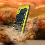 Beasyjoy iPhone Xs Case iPhone X/10 Metal Case Waterproof Heavy Duty Screen Full Body Protective Shockproof Drop Proof Durable Military Grade Case for Outdoor Yellow