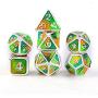 GAMELAND Metal Dice Set - 7-Piece Polyhedral Dice Set for Role Playing Game Dungeons and Dragons D&D