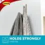 Command Large Double Bath Hook, Satin Nickel, 1-Hook, 1-Large Water-Resistant Strip, Organize Damage-Free Command Large Double Bath Hook, Satin Nickel, 1-Hook, 1-Large Water-Resistant Strip, Organize Damage-Free