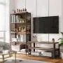 VASAGLE ULTV40BX TV Stands, 39.4'', Rustic Brown