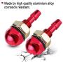 2pcs Windshield Nozzle Washer Nozzle, Keenso Universal Car Auto Windshield Wiper Spray Jet Nozzle Replacement Kit(Red)