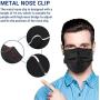 Medical Grade Face Mask Disposable 4 Layer Black 50 PCS, Breathable Face Mask