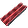 NVMe M.2 Aluminum Heatsink Cooler for 2280 M2 SSD Heat Sink with Silicone Thermal Pad (red)