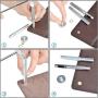 OFNMY 400 Sets 3/16 Inch DIY Multi-Color Grommets Kit Metal Eyelets with Installation Tools and Instructor