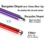 Bargains Depot New 5mm High-Sensivity Fiber Tip Capacitive Stylus Dual-tip Universal Touchscreen Pen for All Tablets & Cell Phones with 8 Extra Replaceable Fiber Tips (4 Pieces, Black/Blue/Purple/Red) Bargains Depot New 5mm High-Sensivity Fiber Tip Capacitive Stylus Dual-tip Universal Touchscreen Pen for All Tablets & Cell Phones with 8 Extra Replaceable Fiber Tips (4 Pieces, Black/Blue/Purple/Red)