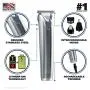 Wahl Stainless Steel Lithium Ion+ Beard and Nose Trimmer for Men, Hair Clippers, Detail Shaver, Rechargeable, All in One Mens Grooming Kit - Model 9818