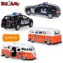 KIDAMI Die-cast Metal Toy Cars Set of 5, Openable Doors, Pull Back Car, Gift Pack for Kids (Official Car)