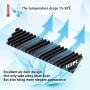 icepc M.2 PCI-E NVME 2280 SSD Graphene Coating Copper Heatsink,High Performance SSD Radiator with Thermal Pad for Laptop PC 2280 NGFF Solid State Disk Cooler(70x20x4mm)