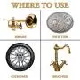 Brasso Metal Polish, 8 oz Bottle for Brass, Copper, Stainless, Chrome, Aluminum, Pewter & Bronze, 8 oz Brasso Metal Polish, 8 oz Bottle for Brass, Copper, Stainless, Chrome, Aluminum, Pewter & Bronze, 8 oz