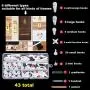 EuTengHao 43Pcs Invisible Nail Screws Wall Hooks No Trace Picture Hangers Traceless Photo Hook Hardwall Drywall Picture Hooks Multi Function Heavy Duty Picture Art Painting Frame Hanger (35Lbs,6Types) EuTengHao 43Pcs Invisible Nail Screws Wall Hooks No Trace Picture Hangers Traceless Photo Hook Hardwall Drywall Picture Hooks Multi Function Heavy Duty Picture Art Painting Frame Hanger (35Lbs,6Types)