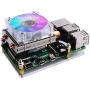 GeeekPi 2pcs Raspberry Pi 4 Quiet Fan, Raspberry Pi RGB Cooling Fan 40x40x10mm 4010 Fan DC 5V Brushless CPU Cooling Fan Cooler Radiator for Raspberry Pi 4 Model B, Raspberry Pi 3B+/3B/2B (Multicolour)