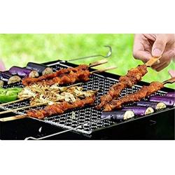 Tmibay BBQ Grill Wire Netting Metal Squares Holes Grilling Barbecue Wire Mesh Barbecue Tools (40x25CM)