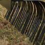 Titan Attachments 5-Ft Landscape Rake for Compact Tractors, Quick Hitch Compatible Tow-Behind Garden Tool