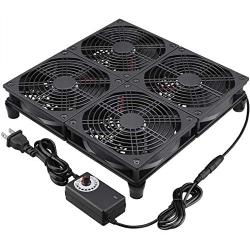 GDSTIME Rounter TV Box Cooling Fan with Speed Control, 182CFM Big Airflow Cooling for ASUS GT/RT-AC5300, Router TV Box Cooling Frame