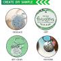 TSJ Stamping Blanks Silver Round Metal Charms 20 Pack, Stainless Steel Blank Stamping Tags with Hole, 1 Inch (25mm) Punched Circle Disc Pendants for Necklace Bracelet Pet ID Name Tags DIY Handicrafts