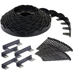 EasyFlex Dimex Scallop Top Plastic No-Dig Edging Project Kit, 100-Feet (3210-100C)