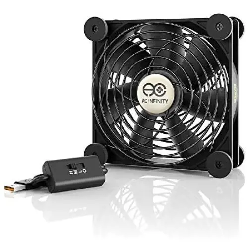AC Infinity MULTIFAN S3, Quiet 120mm USB Fan, UL-Certified for Receiver DVR Playstation Xbox Computer Cabinet Cooling AC Infinity MULTIFAN S3, Quiet 120mm USB Fan, UL-Certified for Receiver DVR Playstation Xbox Computer Cabinet Cooling