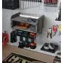 J JACKCUBE DESIGN Rustic Wood Power Tool Storage and Organizer, Drill Holder Charging Station, 4 Metal Drill Hanging Slots Racks, Wall Mount Tools Garage Storage Cabinets- MK681A (Rustic Wood) J JACKCUBE DESIGN Rustic Wood Power Tool Storage and Organizer, Drill Holder Charging Station, 4 Metal Drill Hanging Slots Racks, Wall Mount Tools Garage Storage Cabinets- MK681A (Rustic Wood)