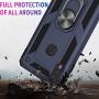 Suordii Compatible for Alcatel 3V 2019/5032W Case with HD Screen Protector Military Grade Drop Impact 360 Metal Rotating Ring Kickstand Holder Case for Alcatel 3V 2019/5035W - Blue