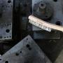Wire Brush,Stainless Steel Wire Scratch Brush for Cleaning Rust with 14'' Long Curved Beechwood Handle,Large