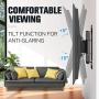 Mounting Dream UL Listed TV Mount TV Wall Mount Swivel and Tilt for 26-55 Inch TV, Perfect Center Design, Full Motion TV Wall Mount Bracket with Articulating Arm up to VESA 400x400mm, 60 lbs, MD2377