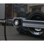 HOZAN 3pcs/Set Exterior Black Aluminum Door Handle Tailgate Bar Trim Inserts with Star Push Button Cover Compatible with Jeep Wrangler JK 2D 2007-2017