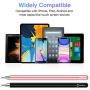 Stylus for iPad (2 Pcs), StylusHome Magnetic Disc Universal Stylus Pens Touch Screens for Apple/iPhone/Ipad pro/Mini/Air/Android/Microsoft/Surface All Capacitive Touch Screens - Black/Rose Gold