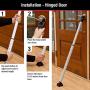 Master Lock 265D Door Security Bar, White