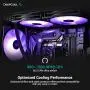 DEEPCOOL RF120 3in1 3X120mm RGB LED PWM Fans with Fan Hub and Extension, Compatible with ASUS Aura Sync