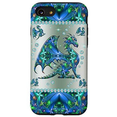 iPhone SE (2020) / 7 / 8 Dragon Metal Pattern Print Case Dragon Pattern Case
