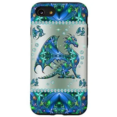 iPhone SE (2020) / 7 / 8 Dragon Metal Pattern Print Case Dragon Pattern Case iPhone SE (2020) / 7 / 8 Dragon Metal Pattern Print Case Dragon Pattern Case