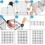 VINGLI Wire Cube Storage, 20-Cube Organizer Metal Grids Shelves, Stackable Storage Bins Multifunction Shelving Unit Modular Cubbies Organizer Bookcase for Home Office (20-Cube)