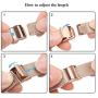 Compatible with Apple Watch Bands 38mm 40mm 42mm 44mm, Stainless Steel Wristband Loop Replacement Band for Iwatch Series 6 5 4 3 2 1 with Gift Package (Rose Gold, 38mm/40mm)