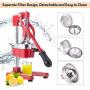 Slendor Commercial Citrus Juicer Manual Fruit Juicer and Orange Squeezer Metal Hand Press Juice, Heavy Duty Orange Juicer Lemon Lime Squeezer Pomegranate Premium Quality with Bonus Skimmer Spoon