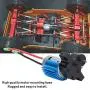 T best RC Brush Motor, RC Gearbox Metal Gear Box Speed Change 380 High Speed Brush Motor RC Car Replacement Accessory for 1/16 C14 C24 RC Car (Black WPL1686S)