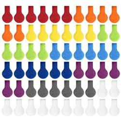 Cable Labels by Wrap-It Storage, Mini (60-Pack) Multi-Color - Write On Cord Labels, Wire Labels, Cable Tags and Wire Tags for Cable Management and Identification for Electronics, Computers and More