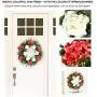 flybold Spring Wreaths Front Door Wreath Outdoor Summer Wreaths 23 Inch Large with Artificial Pink Hydrangea Flower and White Rose Welcome Decor for All Seasons flybold Spring Wreaths Front Door Wreath Outdoor Summer Wreaths 23 Inch Large with Artificial Pink Hydrangea Flower and White Rose Welcome Decor for All Seasons
