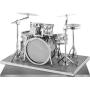 Fascinations Metal Earth Instrument 3D Metal Model Kit Set - Grand Piano , Bass Fiddle, Drum Set, Electric Bass Guitar, Electric Lead Guitar