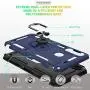 Galaxy A20S Case (Not Fit Galaxy A20/A20E) with HD Screen Protector, Gritup [Military Grade] 360 Degree Rotating Metal Ring Holder Kickstand Armor Bracket Cover Phone Case for Samsung A20S Blue