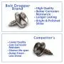 Boat Canvas Snaps 3/8'' Inch Diameter, 8 x 1/2'' Stainless Steel Screw (20pc), by Bolt Dropper.