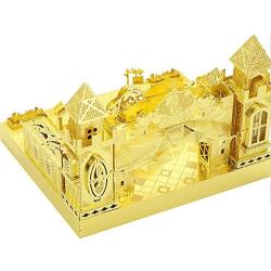 MU Amusement Park Fantastic Castle 3D Metal Puzzle Assemble Model Kits DIY Laser Cut Jigsaw Toy YM-L074-E