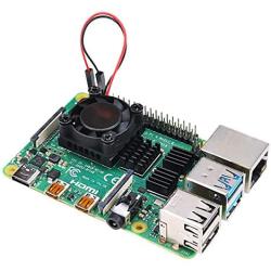 Enokay Raspberry Pi 4 Model B Heat Sink Single Cooling Fan RAM Heatsink Set