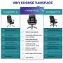 VANSPACE Big and Tall Executive Office Chair 400lb High Back Ergonomic Desk Chair Bonded Leather Chair - Heavy Duty Metal Base, Thick Padding, Adjustable Swivel Chair VANSPACE Big and Tall Executive Office Chair 400lb High Back Ergonomic Desk Chair Bonded Leather Chair - Heavy Duty Metal Base, Thick Padding, Adjustable Swivel Chair