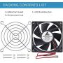 GDSTIME 80mm x 80mm x 25mm 12V Brushless DC Cooling Fan GDSTIME 80mm x 80mm x 25mm 12V Brushless DC Cooling Fan